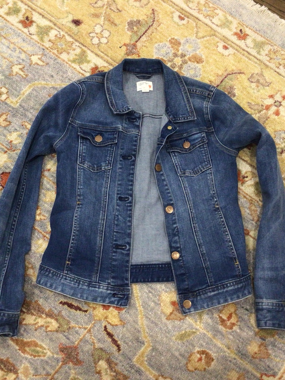 Crewcuts Girls Dark Blue Denim Jacket Size 14
